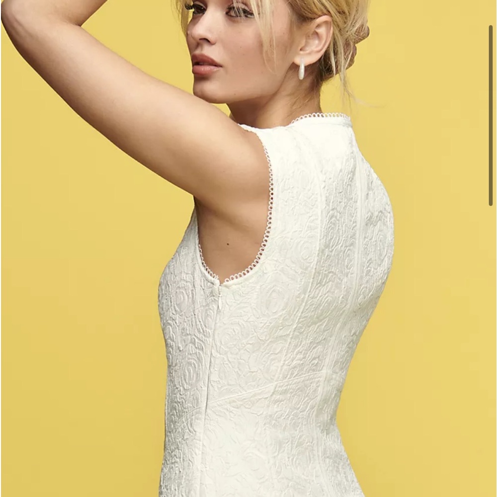 Anthropologie White Mini Dress - Picture 2 of 14